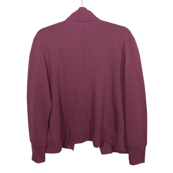 Apana Womens Sweater Size M Cardigan Open Front Ribbed Long Sleeve Yoga Athletic - Picture 2 of 6